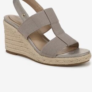 Life Stride Taupe Wedge Sandals